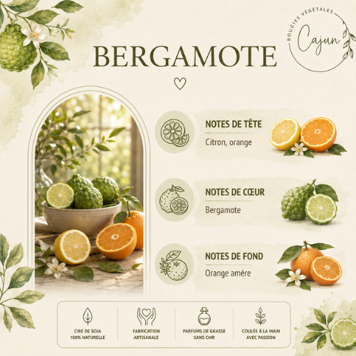 bougie artisanale Cajun agrume