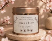 Bougie artisanale Cajun parfum escale à Kyoto