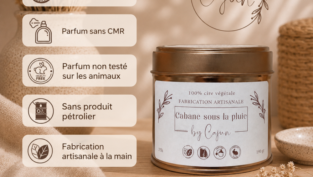 Bougies artisanales Cajun en cire végétale, Parfums d’intérieur Cajun, Bougies parfumées artisanales Cajun